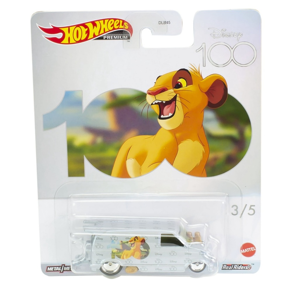 Hot Wheels Disney 100 The Lion King Simba 1985 Chevy Astro Van Character Vehicle
